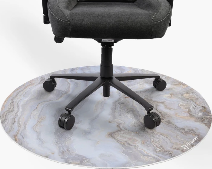 Arozzi Zona Bodenschutzmatte, White Marble, rund, weich