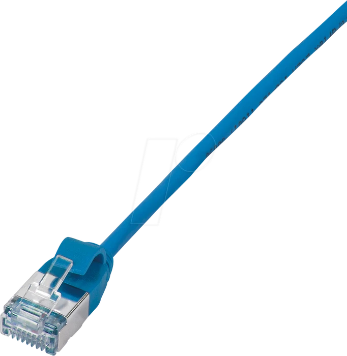 LogiLink TPE Slim Patchkabel, Cat6a, U/FTP, RJ-45/RJ-45, 1.5m, blau