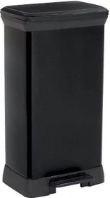 Curver Deco Bin Metallics 50l schwarz