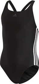 adidas Athly V 3-Streifen Badeanzug schwarz/weiß (Junior)