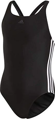 adidas Athly V 3-Streifen Badeanzug schwarz/weiß (Junior)