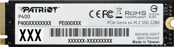Patriot P400 2TB, M.2 2280 / M-Key / PCIe 4.0 x4, Kühlkörper