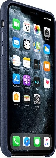 Apple Leder Case für iPhone 11 Pro Max mitternachtsblau