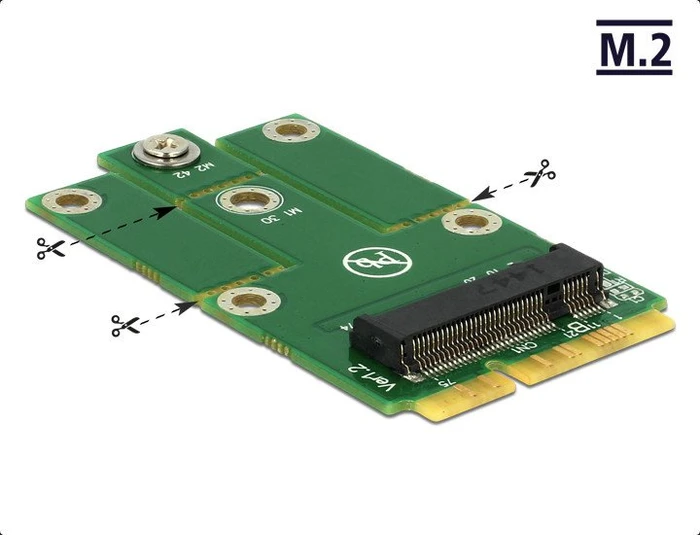 DeLOCK mPCIe -> M.2 PCIe