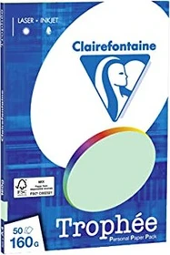 Clairefontaine Trophée Universalpapier matt hellgrün, A4, 160g/m², 100 Blatt