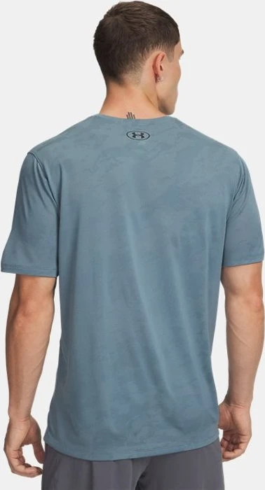 Under Armour Tech Vent Jacquard Funktionsshirt kurzarm jasper blue/black (Herren)