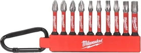 Milwaukee Shockwave schlagfestes Carabiner Set 2 Bitset, 10-tlg.