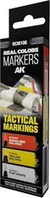 AK-Interactive Real Colors Markers Tactical Markings Farbset, 3-tlg.