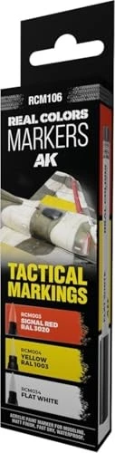 AK-Interactive Real Colors Markers Tactical Markings Farbset, 3-tlg.