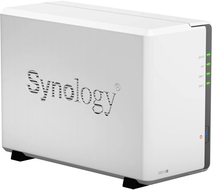Synology DiskStation DS213j, 512MB RAM, 1x RJ-45 1000Base-T, 2x USB-A 2.0