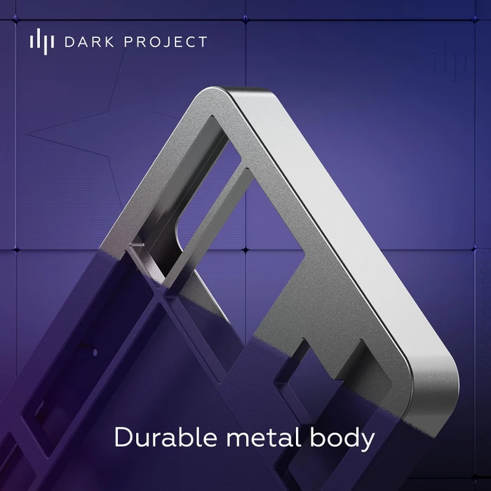 Dark Project ALU87B Celestial Gaming Keyboard, violett, LEDs RGB, g3ms Voidstone Silent, USB, US