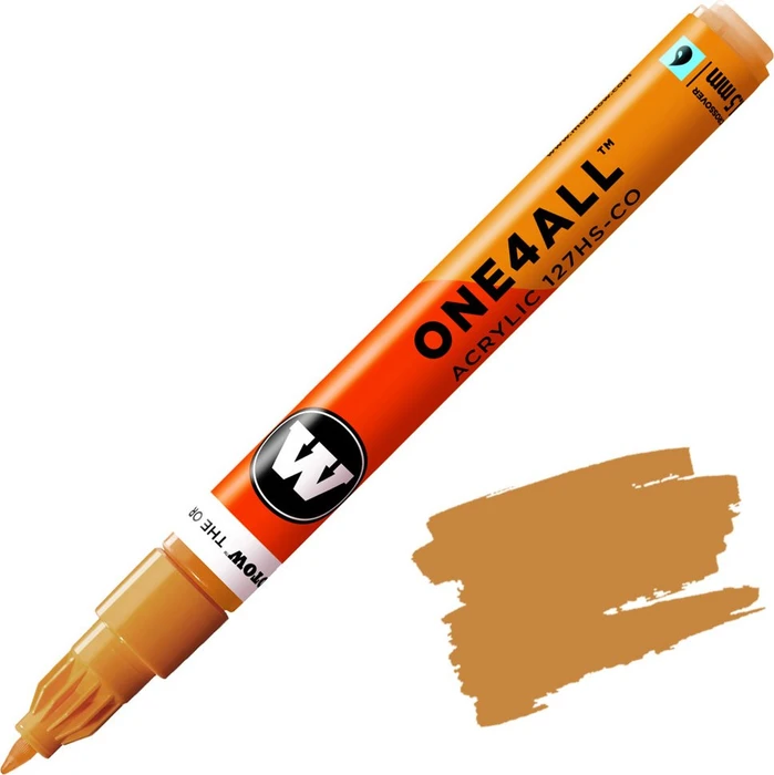 Molotow ONE4ALL 127HS-CO 1.5mm Acrylmarker ockerbraun hell
