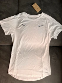 Nike Rafa Challenger Funktionsshirt kurzarm white/diffused blue (Herren)