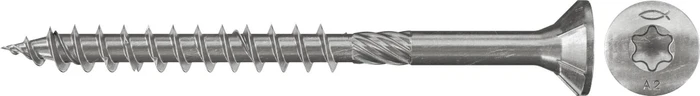 fischer PowerFast FPF-ST A2P 100 T30 Spanplattenschraube, 6x70mm, 100 Stück