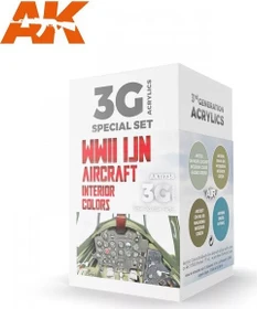 AK-Interactive 3rd Gen Acrylic Colors WWII IJN Aircraft Interior Colors Farbset, 4-tlg.