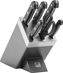 Zwilling BSF Gourmet selbstschärfendes Messerblock-Set grau, 7-tlg.