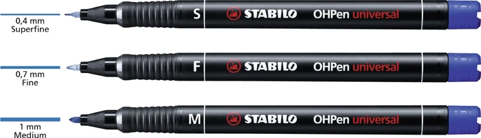 STABILO OHPen universal permanent S sortiert, 6er-Set