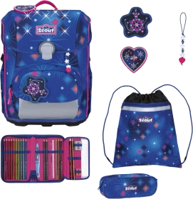 Scout Neo Exklusiv LED Sparkling Dream Schultaschen-Set, 4-tlg.
