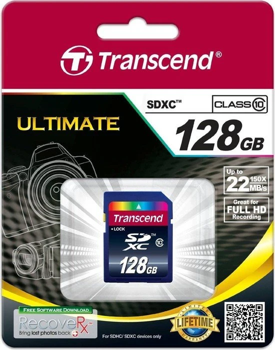 Transcend R22/W16 128GB, Class 10