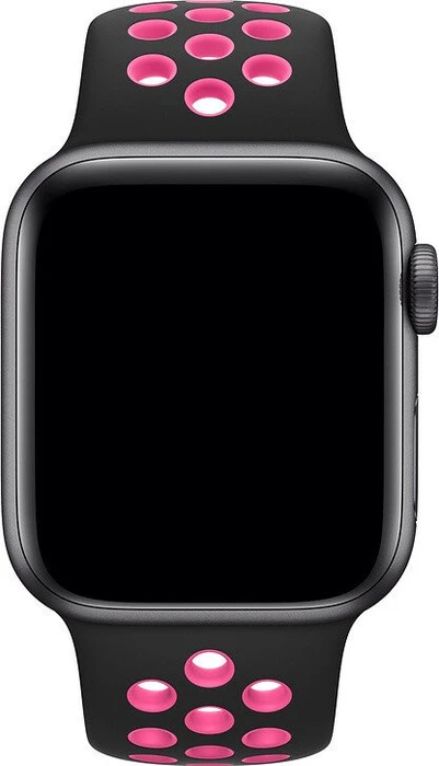Apple Nike Sportarmband S/M und M/L für Apple Watch 40mm schwarz/pink blast
