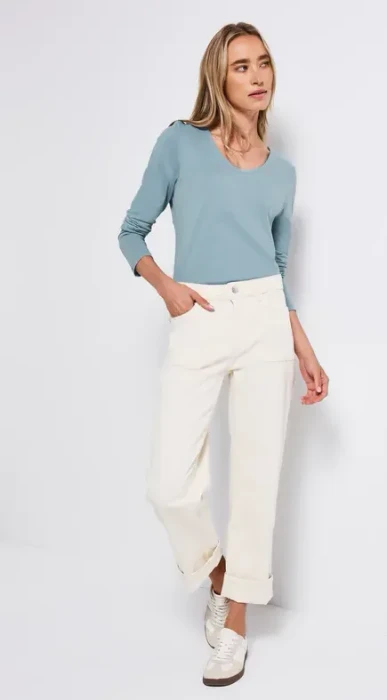 Street One Unifarbe Sweatshirt glacier blue (Damen)
