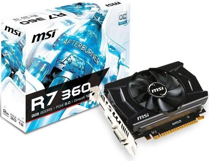 MSI Radeon R7 360, R7 360 2GD5 OC, 2GB GDDR5, DVI, HDMI, DP
