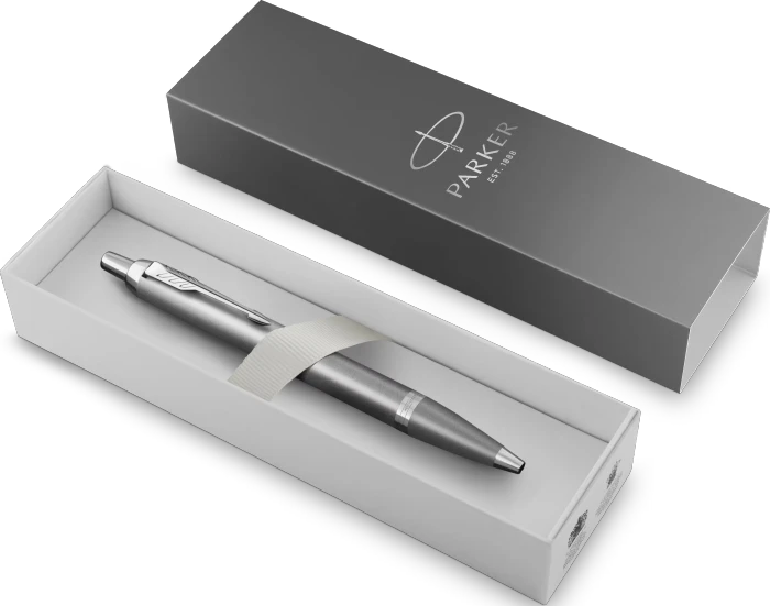 Parker IM Writing Rituals Kugelschreiber grau/chrome trim, Geschenkbox