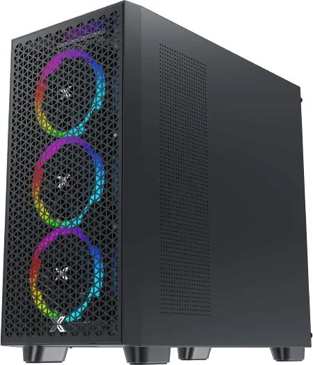 Xigmatek Gaming G Pro, schwarz, Glasfenster