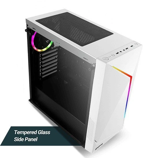 Antec NX300, weiß, Glasfenster