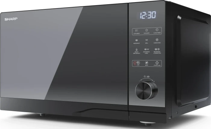 Sharp YC-GC52BE-B Mikrowelle mit Grill/Heißluft