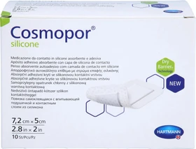 Hartmann Cosmopor silicone Wundverband steril, 5 x 7.2cm, 10 Stück
