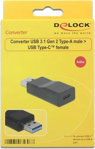 DeLOCK USB-A 3.1 [Stecker] auf USB-C 3.1 [Buchse]