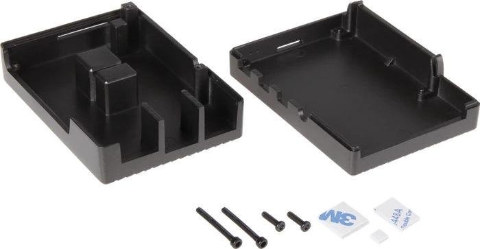 Joy-iT Aluminiumgehäuse für Raspberry Pi 4, schwarz