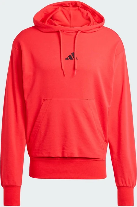 adidas Essentials Feelcozy French Terry Hoodie pure ruby/black (Herren)