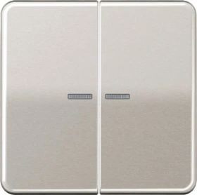 Jung Serie CD Wippe Metall mit Lichtleiter, platin