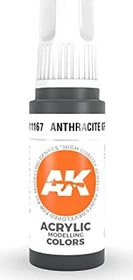 AK-Interactive 3rd Gen Acrylic Colors Acrylic Modelling Colors anthracite grey, 17ml