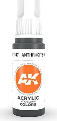 AK-Interactive 3rd Gen Acrylic Colors Acrylic Modelling Colors anthracite grey, 17ml
