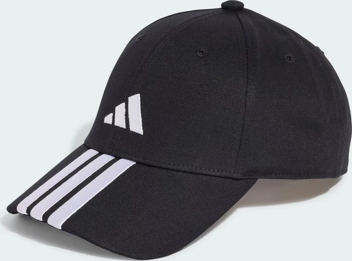 adidas 3-Streifen New Logo Baseball Kappe schwarz/weiß
