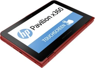 HP Pavilion x360 11-k001ng, rot, Pentium N3700, 4GB RAM, 500GB HDD, DE