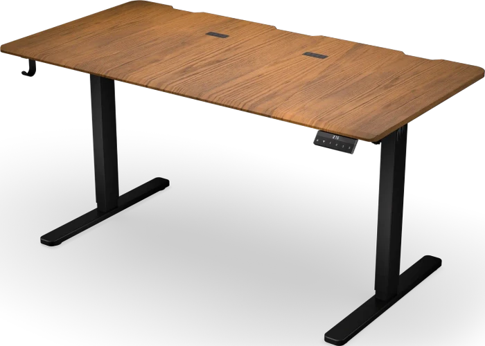 Endorfy Atlas L Electric elektrisch höhenverstellbarer Sitz-Steh-Schreibtisch 150x78cm Dark wood/schwarz