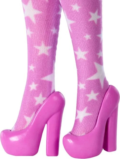Mattel Barbie - Deluxe Style in rosa Denim-Kleid mit Sternenaufdruck