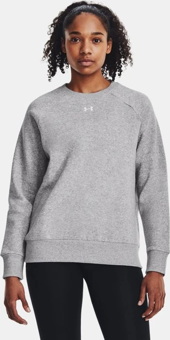 Under Armour Rival Fleece Sweatshirt mod grey light heather/white (Damen)