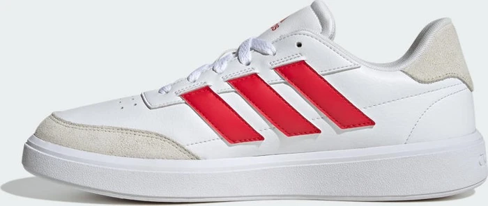adidas Courtblock cloud white/pure ruby/off white (Herren)