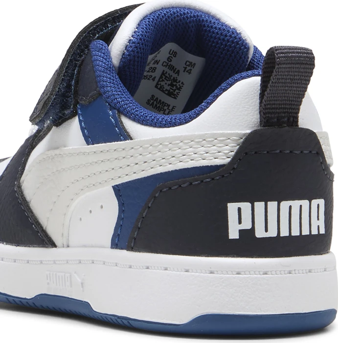 Puma Rebound V6 Lo puma white/feather gray/puma black (Junior)