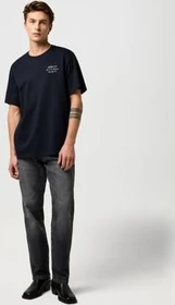 Wrangler Relaxed Embroidery T-Shirt kurzarm schwarz