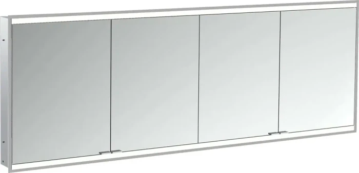 Emco Prime 2 Facelift LED-Lichtspiegelschrank 200cm mit 4 Türen, Unterputzmodell