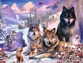 Ravensburger Wölfe im Schnee