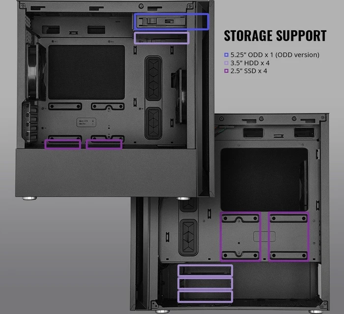 Cooler Master Silencio S400, schallgedämmt
