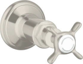Hansgrohe AXOR Montreux Absperrventil Unterputz mit Kreuzgriff edelstahloptik