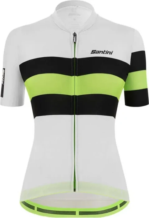 Santini Sleek Bengal Trikot kurzarm weiß (Damen)